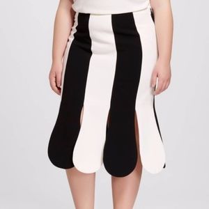 Victoria Beckham for Target Scallop Midi Skirt